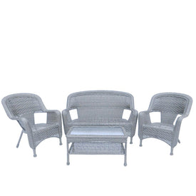 Four-Piece Antique Gray Outdoor Patio Furniture Set
