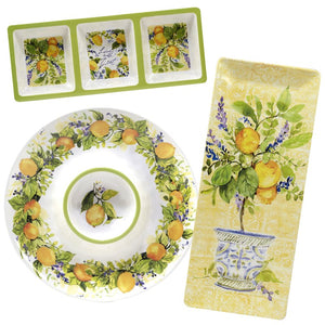 Lemon Zest Three-Piece Hostess Set