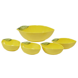 3-D Lemon Five-Piece Serving Bowl Set