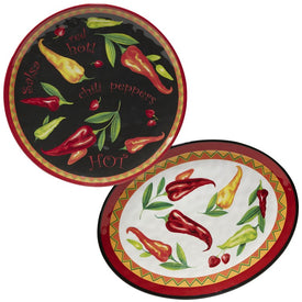 Red Hot Two-Piece Platter Set