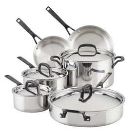 5-Ply Clad Stainless Steel 10-Piece Cookware Set