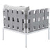 EEI-4953-GRY-GRY-SET Outdoor/Patio Furniture/Outdoor Sofas