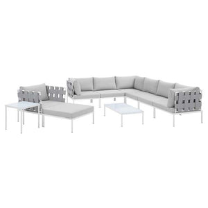EEI-4953-GRY-GRY-SET Outdoor/Patio Furniture/Outdoor Sofas