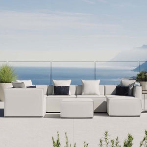 EEI-4387-WHI Outdoor/Patio Furniture/Outdoor Sofas