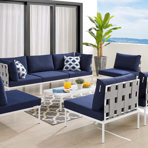 EEI-4941-GRY-NAV-SET Outdoor/Patio Furniture/Outdoor Sofas