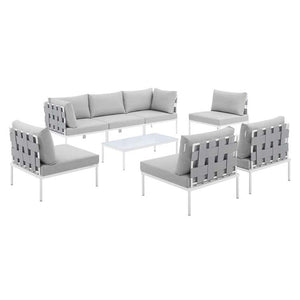 EEI-4941-GRY-GRY-SET Outdoor/Patio Furniture/Outdoor Sofas