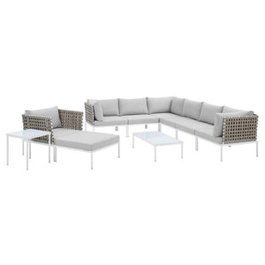EEI-4951-TAN-GRY-SET Outdoor/Patio Furniture/Outdoor Sofas