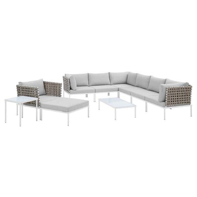 Product Image: EEI-4951-TAN-GRY-SET Outdoor/Patio Furniture/Outdoor Sofas