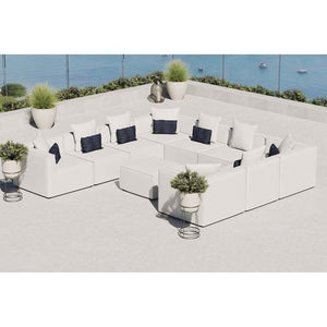 EEI-4389-WHI Outdoor/Patio Furniture/Outdoor Sofas