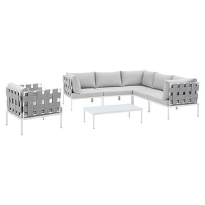 EEI-4937-GRY-GRY-SET Outdoor/Patio Furniture/Outdoor Sofas