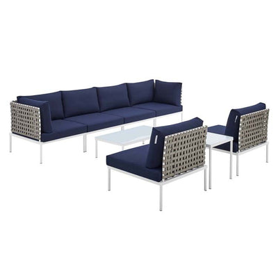 Product Image: EEI-4943-TAN-NAV-SET Outdoor/Patio Furniture/Outdoor Sofas