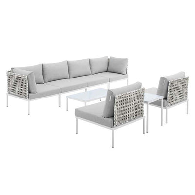 Product Image: EEI-4943-TAN-GRY-SET Outdoor/Patio Furniture/Outdoor Sofas