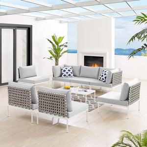 EEI-4939-TAN-GRY-SET Outdoor/Patio Furniture/Outdoor Sofas