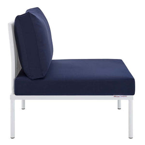 EEI-4944-WHI-NAV-SET Outdoor/Patio Furniture/Outdoor Sofas