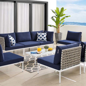 EEI-4939-TAN-NAV-SET Outdoor/Patio Furniture/Outdoor Sofas