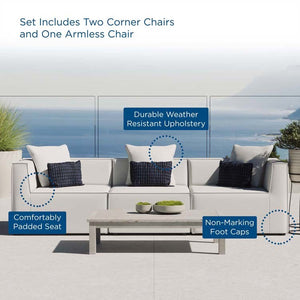 EEI-4379-WHI Outdoor/Patio Furniture/Outdoor Sofas