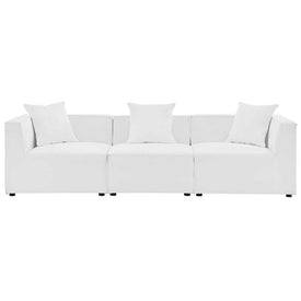 Saybrook Outdoor Patio Upholstered Three-Piece Sectional Sofa