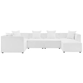 Saybrook Outdoor Patio Upholstered Six-Piece Sectional Sofa