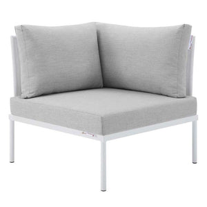 EEI-4928-WHI-GRY-SET Outdoor/Patio Furniture/Outdoor Sofas