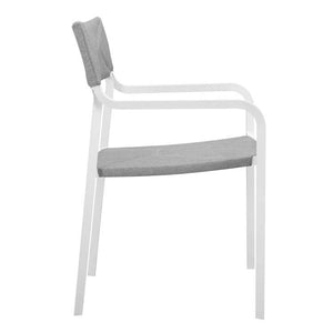EEI-3573-WHI-GRY Outdoor/Patio Furniture/Outdoor Chairs