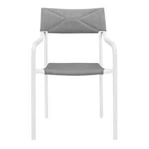 EEI-3573-WHI-GRY Outdoor/Patio Furniture/Outdoor Chairs