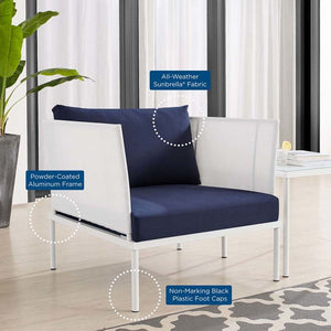 EEI-4955-WHI-NAV Outdoor/Patio Furniture/Outdoor Chairs