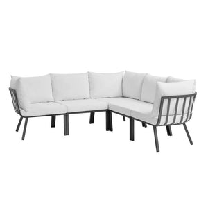 EEI-3789-SLA-WHI Outdoor/Patio Furniture/Outdoor Sofas