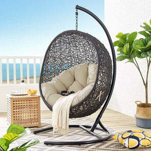 EEI-3943-BLK-BEI Outdoor/Patio Furniture/Outdoor Chairs
