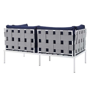 EEI-4964-GRY-NAV Outdoor/Patio Furniture/Outdoor Sofas