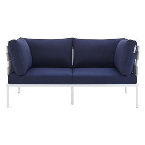 EEI-4964-GRY-NAV Outdoor/Patio Furniture/Outdoor Sofas