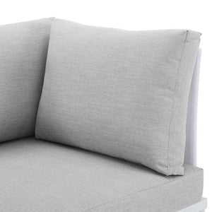EEI-4963-WHI-GRY Outdoor/Patio Furniture/Outdoor Sofas