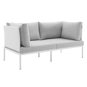 EEI-4963-WHI-GRY Outdoor/Patio Furniture/Outdoor Sofas