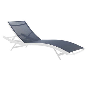 EEI-4038-WHI-NAV Outdoor/Patio Furniture/Outdoor Chaise Lounges
