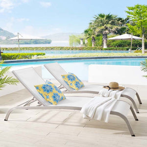 EEI-4005-WHI Outdoor/Patio Furniture/Outdoor Chaise Lounges