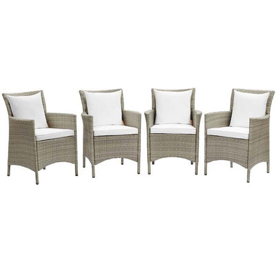 Product Image: EEI-4028-LGR-WHI Outdoor/Patio Furniture/Outdoor Chairs