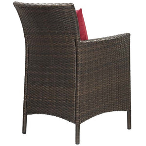 EEI-4031-BRN-RED Outdoor/Patio Furniture/Outdoor Chairs