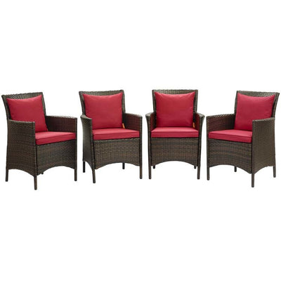 Product Image: EEI-4031-BRN-RED Outdoor/Patio Furniture/Outdoor Chairs