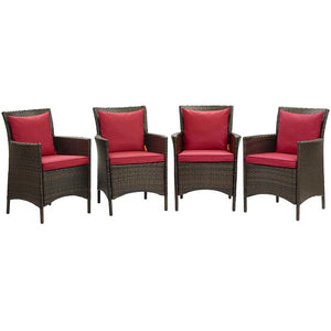 EEI-4031-BRN-RED Outdoor/Patio Furniture/Outdoor Chairs