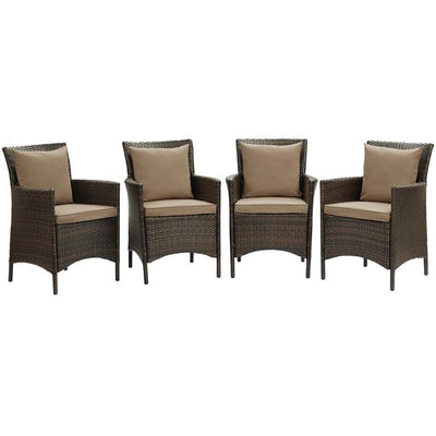 Product Image: EEI-4031-BRN-MOC Outdoor/Patio Furniture/Outdoor Chairs