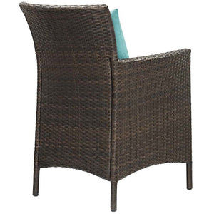 EEI-4031-BRN-TRQ Outdoor/Patio Furniture/Outdoor Chairs