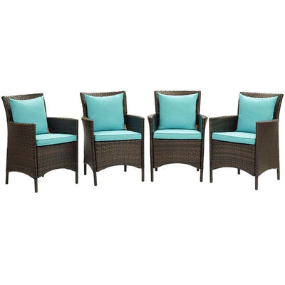 Product Image: EEI-4031-BRN-TRQ Outdoor/Patio Furniture/Outdoor Chairs