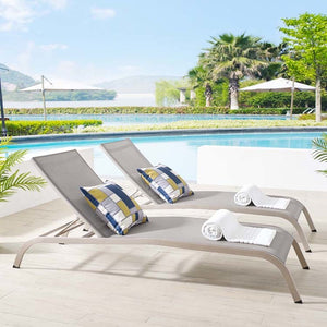 EEI-4005-GRY Outdoor/Patio Furniture/Outdoor Chaise Lounges