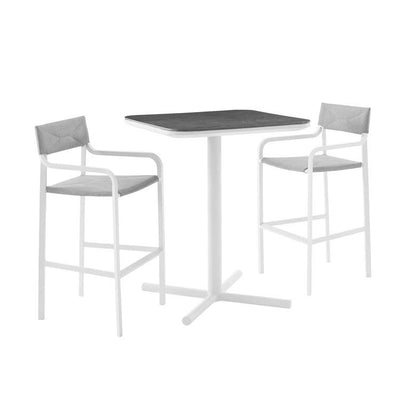 Product Image: EEI-3798-WHI-GRY Outdoor/Patio Furniture/Patio Bar Furniture