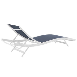 EEI-4039-WHI-NAV Outdoor/Patio Furniture/Outdoor Chaise Lounges