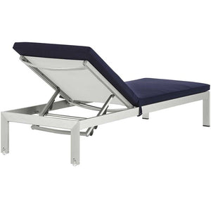 EEI-5547-SLV-NAV Outdoor/Patio Furniture/Outdoor Chaise Lounges