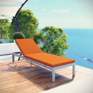 EEI-5547-SLV-ORA Outdoor/Patio Furniture/Outdoor Chaise Lounges