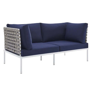 EEI-4962-TAN-NAV Outdoor/Patio Furniture/Outdoor Sofas