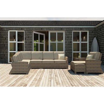 Product Image: FP-CYP-7SEC-90-HR-CH-1 Outdoor/Patio Furniture/Outdoor Sofas