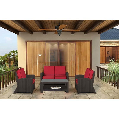 Product Image: FP-BAR-4LS-EB-SID-0 Outdoor/Patio Furniture/Outdoor Sofas
