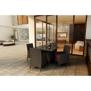 FP-BAR-5DIN-SQ-EB-TL-0 Outdoor/Patio Furniture/Patio Dining Sets